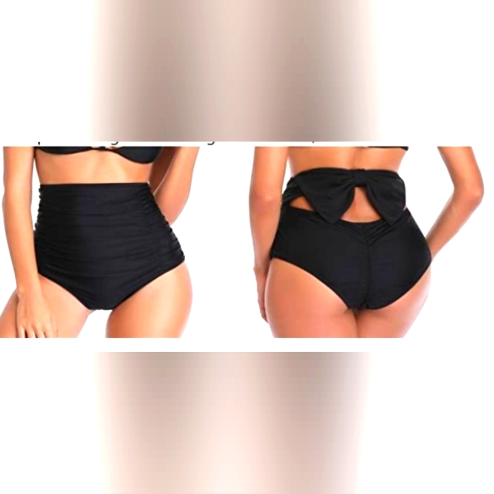 High waisted bikini bottom